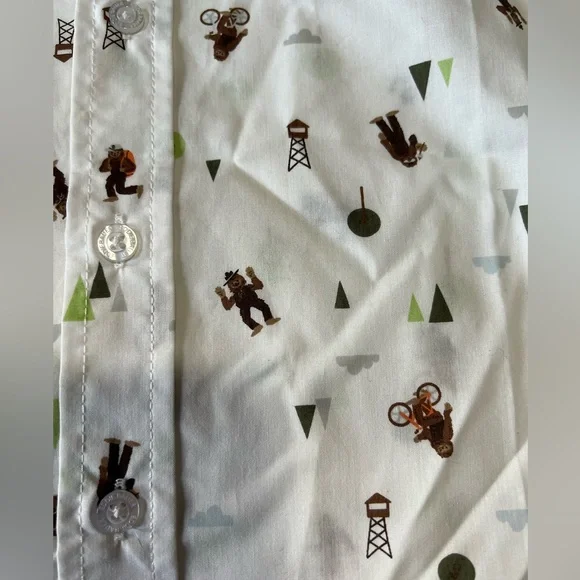 Eddie Bauer Boys Yeti Print Shirt NWT - Picture 3 of 6